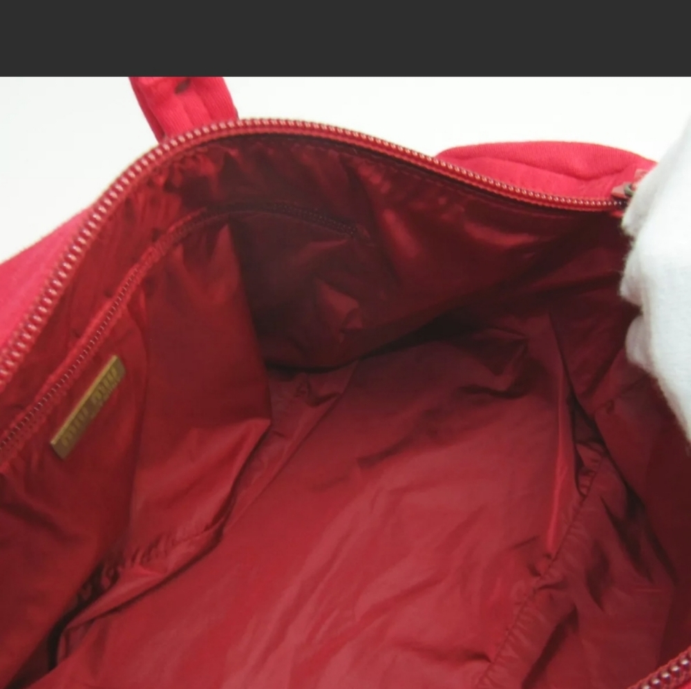 Miu Miu By Prada Authentic Red Barrel Handbag - image 7